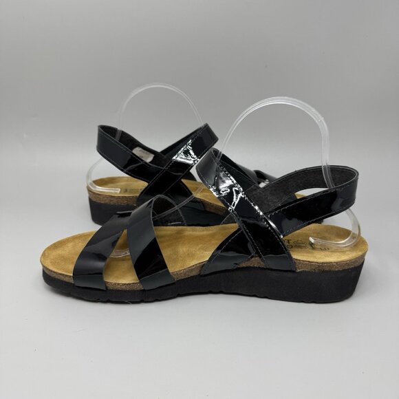 NAOT Women’s Kayla Three Strap Sandal Black Size 42 US 11 Orthopedic Comfort - Picture 2 of 6